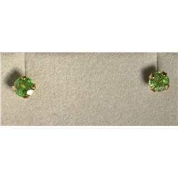 10kt Gold Tsavorite Earrings