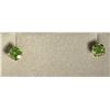 Image 1 : 10kt Gold Tsavorite Earrings