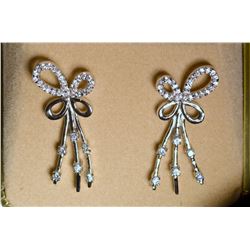 St Silver CZ Earrings