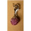 Image 1 : Sterling Silver Pink Cubic Crystal Pendant