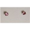 Image 1 : 10kt Gold Pink Tourmaline Earrings