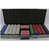 Image 1 : LARGE POKER CHIP SET IN METAL CASE