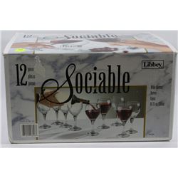 LIBBEY 12PC WINE GLASS SET ( IN BOX )