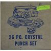 Image 1 : 26 PC CRYSTAL PUNCHBOWL SET