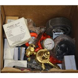 BOX OF ASSORTED WELDING ITEMS
