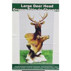 LARGE DEER HEAD ORNAMENT