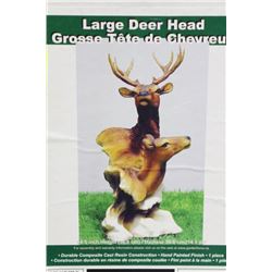 LARGE DEER HEAD ORNAMENT