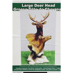 LARGE DEER HEAD ORNAMENT