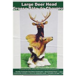 LARGE DEER HEAD ORNAMENT