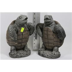 PAIR OF TURTLE MINI FOUNTAINS
