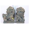 Image 1 : PAIR OF DECORATIVE CHINESE LION STATUETTES