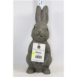 STANDING RABBIT GARDEN STATUETTE