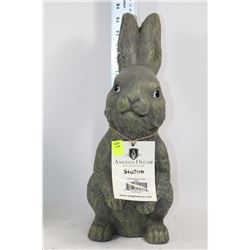 STANDING RABBIT GARDEN STATUETTE