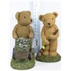 Image 1 : PAIR OF GARDENING BEAR ORNAMENTS