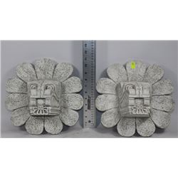 PAIR OF DECORATIVE WALL HANGINGS