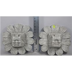 PAIR OF DECORATIVE WALL HANGINGS