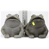 Image 1 : PAIR OF FROG GARDEN ORNAMENTS