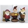 Image 1 : SET OF THREE GARDEN GNOMES