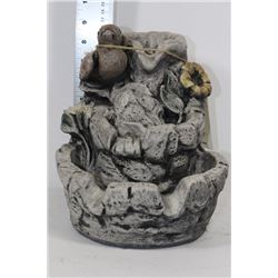 3 TIERED MINI FOUNTAIN WITH SMALL BIRD