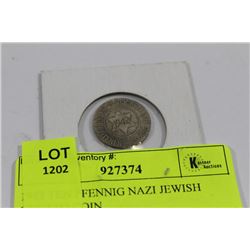 1942 TEN PFENNIG NAZI JEWISH GHETTO COIN