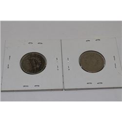 1900 & 1906 AMERICAN NICKELS
