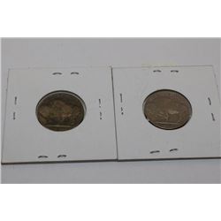 1936 & 1937 AMERICAN BUFFALO NICKELS