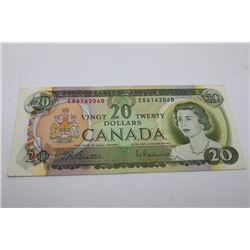 1969 CANADIAN TWENTY DOLLAR BANKNOTE
