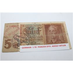 GERMAN 1 SS PANZER DYV. ADOLF HITLER 5 MARK