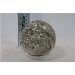 DECORATIVE GLASS BALL PAPERWEIGHT