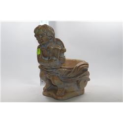 CHERUB WITH HARP PLANT POT