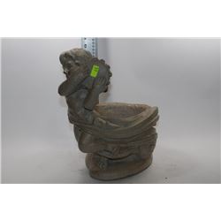 CHERUB WITH TAMBORINE PLANT POT