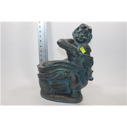 CHERUB WITH VIOLIN PLANT POT