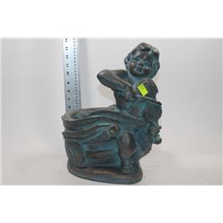 CHERUB WITH VIOLIN PLANT POT