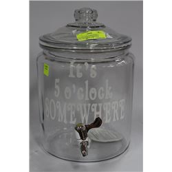 IT'S 5'OCLOCK SOMEWHERE 2 GALLON DRINK DISPENSER