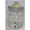 Image 1 : WASH DRY FOLD REPEAT 2 GALLON DRINK DISPENSER