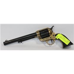 BRASS & BLACK 6-SHOOTER PISTOL - REPLICA