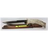 Image 1 : 8" "SILVER STAG" KNIFE IN LEATHER SHEATH