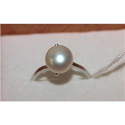 .925 SILVER FRESH WATER PEARL RING - SIZE 5.5