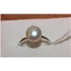 Image 1 : .925 SILVER FRESH WATER PEARL RING - SIZE 5.5