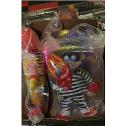 VERY RARE MCDONALDS VINYL HEAD PLUSH DOLLS