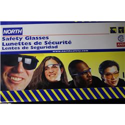 CASE OF 10 NORTH SAFETY GLASSES - GREY/AMBER