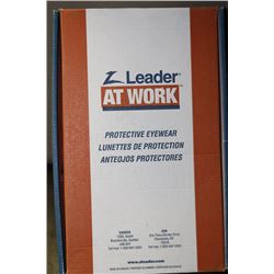 CASE OF 8 PAIRS OF SAFETY GLASSES - AMBER