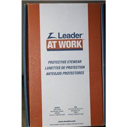 CASE OF 8 PAIRS OF SAFETY GLASSES - AMBER