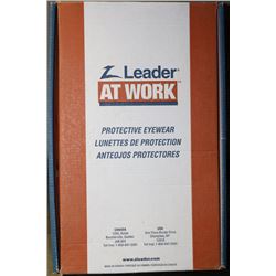 CASE OF 8 PAIRS OF SAFETY GLASSES - AMBER