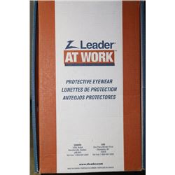 CASE OF 8 PAIRS OF SAFETY GLASSES - AMBER