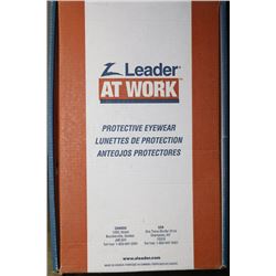 CASE OF 8 PAIRS OF SAFETY GLASSES - AMBER