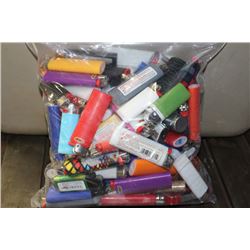 BAG OF ASSORTED LIGHTERS