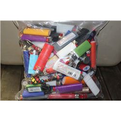 BAG OF ASSORTED LIGHTERS