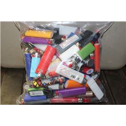 BAG OF ASSORTED LIGHTERS
