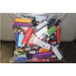 BAG OF ASSORTED LIGHTERS